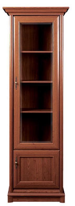Vitrina Kent EWIT1DP, ruda sp., 70 cm x 43 cm x 204 cm