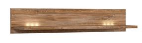 Sieninė lentyna Gent, ąžuolo sp., 25 cm x 27 cm x 139 cm