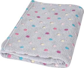 Pledas BabyMatex Milly, 100 x 75 cm, pilka sp./įvairių spalvų