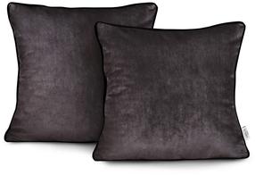 Dekoratyvinės pagalvėlės užvalkalas Restilo Velvet, ruda, 45 cm x 45 cm