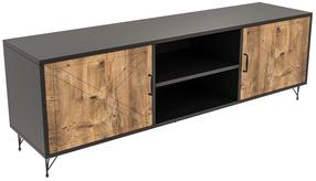 TV galds Kalune Design Venus, brūna krās./tumši pelēka krās., 160 cm x 40 cm x 56 cm