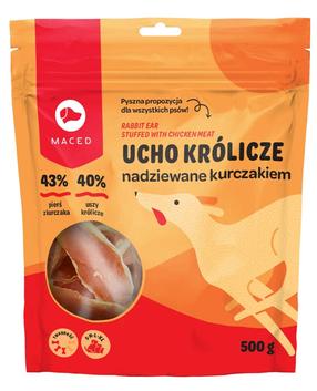 Skanėstas šunims Maced Chicken With Rabbit Ears, triušiena/vištiena, 0.5 kg