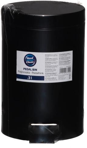 Šiukšliadėžė Nord Clean 637729, juoda sp., 3 l, 25.5 cm x 22 cm