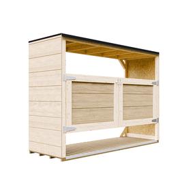 Садовый сундук для хранения Timbela M982A, 217 см x 75 см x 159 см, 680 л, коричневый цв.
