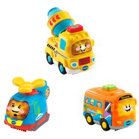 Rotaļu transportlīdzekļu komplekts VTech Tut Tut Baby Flitzer, daudzkrāsaina