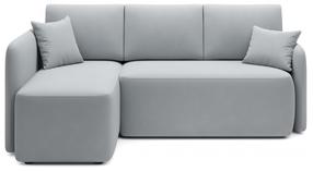 Kampinė sofa Hadson Sola 4, pilka sp., kairinė, 206 x 150 cm x 89 cm