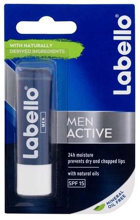 Huulepalsam Labello Men Active 24h Moisture, 4.8 g, värvitu