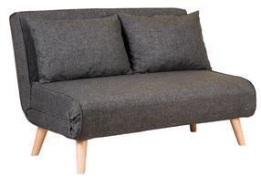 Sofa-lova Hanah Home Folde 2-Seat, tamsiai pilka sp., 120 x 80 cm x 42 cm