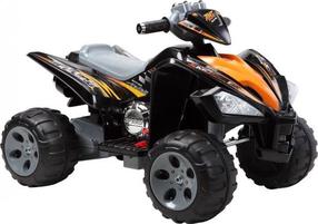 Bērnu elektriskais kvadracikls Lean Toys Quad 2034, melna krās./dzeltena krās.