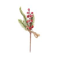 Dirbtinė šakelė Christmas Touch, raudona sp./žalia sp., 23 cm