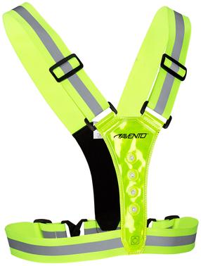Atstarojošās vestes Avento LED Reflective Vest 606SC74OWFLG, dzeltena krās./pelēka krās., Universāls izmērs