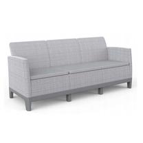 Lauko sofa Keter Scandi Form 3, plieno sp./šviesiai pilka sp., 180.2 cm x 73 cm x 77.5 cm