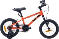Vaikiškas dviratukas su papildomais ratukais, vaikų Royalbaby Ninja, oranžinė sp., 14"