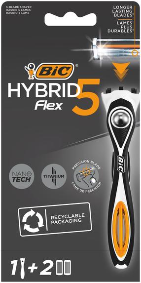 Набор для бритья Bic Hybrid Flex 5, 3 шт.