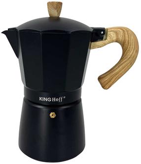 Moka kavinukas KingHoff KH-1886, 0.3 l, juoda sp.