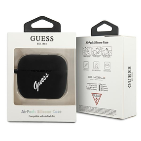 Austiņu futlārs Guess AirPods Pro, balta krās./melna krās.