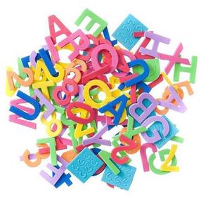 Kleebis DallPrint Letters & Numbers, lapselik mitmevärviline
