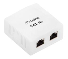 Tīkla produktu piederums Lanberg FTP Data Box Shielded CAT5e, balta krās.