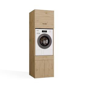 Skapis veļas mašīnai Pola Twin 1S, artisan oak krās., 64 cm x 64.2 cm x 189.6 cm