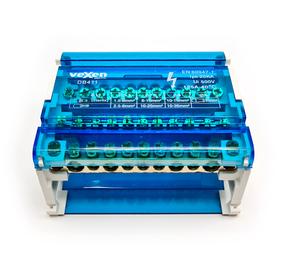 Spaiļu bloks Vexen Electric DB411, 16 mm², zila krās.