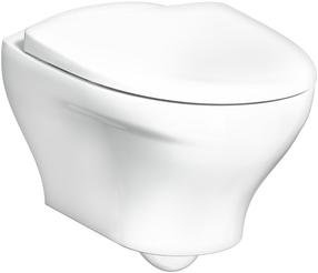 WC-pott, seinapealne Gustavsberg Estetic 8330, kaanega, 350 mm x 530 mm