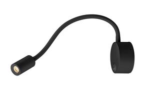 Lampa sienas SLV Dio Flex 1002430, LED, 2700 °K, 1 x 1.9 W, melna krās. / melna krās.
