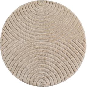 Kilimas vidaus Art 3D 1122, smėlio sp., 120 cm x 120 cm