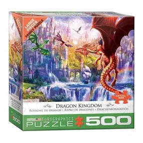Puzle Eurographics Dragon Kingdom, 67.31 cm x 48.9 cm, 500 gab., daudzkrāsaina