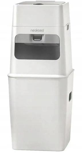 Šiukšliadėžė Neakasa PooGuard, balta sp., 9.2 l, 40.9 cm x 22.4 cm