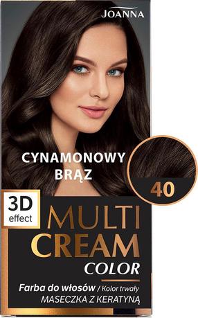 Plaukų dažai Joanna Multi Cream, 40 Cinnamon Brown