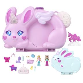 Lėlių rinkinys Mattel Polly Pocket Bunnycorn JFT88, 14 cm