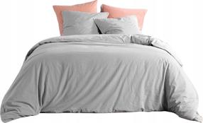 Gultas veļas komplekts Douceur d`Interieur Linette, pelēka krās., 63 x 63 cm, 220 x 240 cm