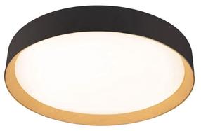 Lampa griesti CristalRecord Lea, LED, 3000 °K, melna krās./koka krās. / melna krās., 80 x 80 cm