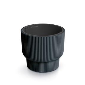 Gėlių vazonas Prosperplast Milly DBMLR400-S433, plastikinis, Ø 39.5 cm, antracito sp.