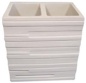 Vonios stiklinė Ridder Brick, balta