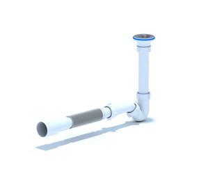 Sifonas praustuvui/pisuarui/bidė Ani Plast BD1016EU, 32 mm, balta sp.
