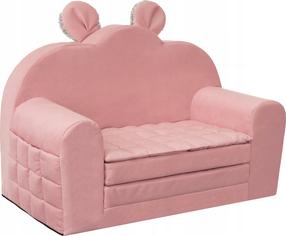 Sofa Hobbygarden Palermo, rožinė sp./pilka sp., 71 x 35 cm x 48 cm
