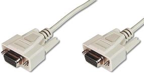 Кабель Assmann AK-610106-020-E DSUB / DSUB DSUB 9-pin, DSUB 9-pin, 2 м, светло-коричневый цв.