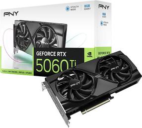 Vaizdo plokštė PNY GeForce RTX 5060 Ti Dual Fan, 8 GB, GDDR7