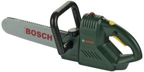 Dārza rotaļlieta, zāģis Klein Bosch Chainsaw, sarkana krās.