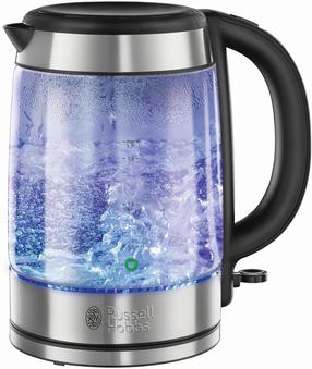 Elektriskā tējkanna Russell Hobbs 21600-70, 1.7 l, caurspīdīga krās.