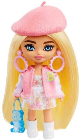 Lėlė Mattel Barbie Extra Mini Minis HLN48 HLN48, 8.3 cm, įvairių spalvų