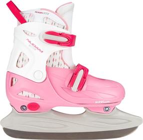Фигурные коньки Nijdam, серый цв./фуксия (magenta) цв./розовый цв., 38 - 41