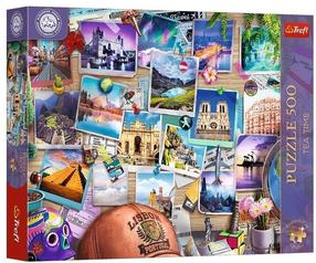 Pusle Trefl TeaTime Travel Memories 37616, 34 cm x 48 cm, 500 tk, mitmevärviline