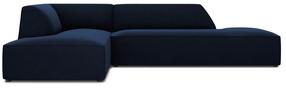 Kampinė sofa Micadoni Home Ruby Modular 4 Seats, tamsiai mėlyna sp., kairinė, 273 x 180 cm x 69 cm