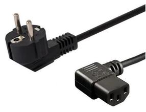 Vads Savio Schuko (M) angled IEC C13, Schuko, 1.2 m, melna krās.