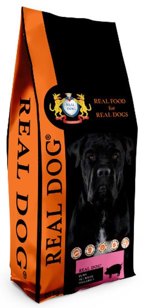 Kuiv koeratoit Real Dog Puppy&Junior, riis/sealiha, 20 kg