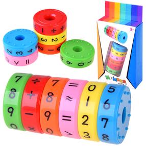 Matemātiskā spēle Number Cube, 6 cm, daudzkrāsaina