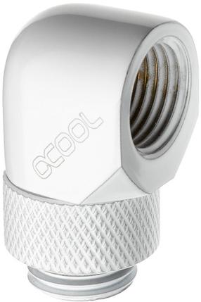 Üleminek Alphacool L connector rotatable G1/4 male to G1/4 female, 0.5 cm, valge v.