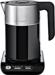 Elektrinis virdulys Bosch Styline TWK8613P, 1.5 l, juoda sp.